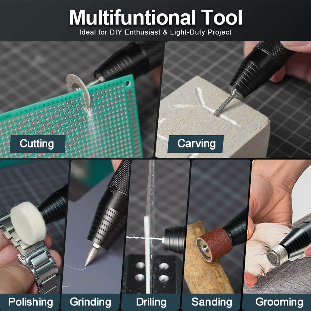 UNIOO Cordless Mini Rotary Tool Kit – 58-in-1 Engraving & Polishing Set