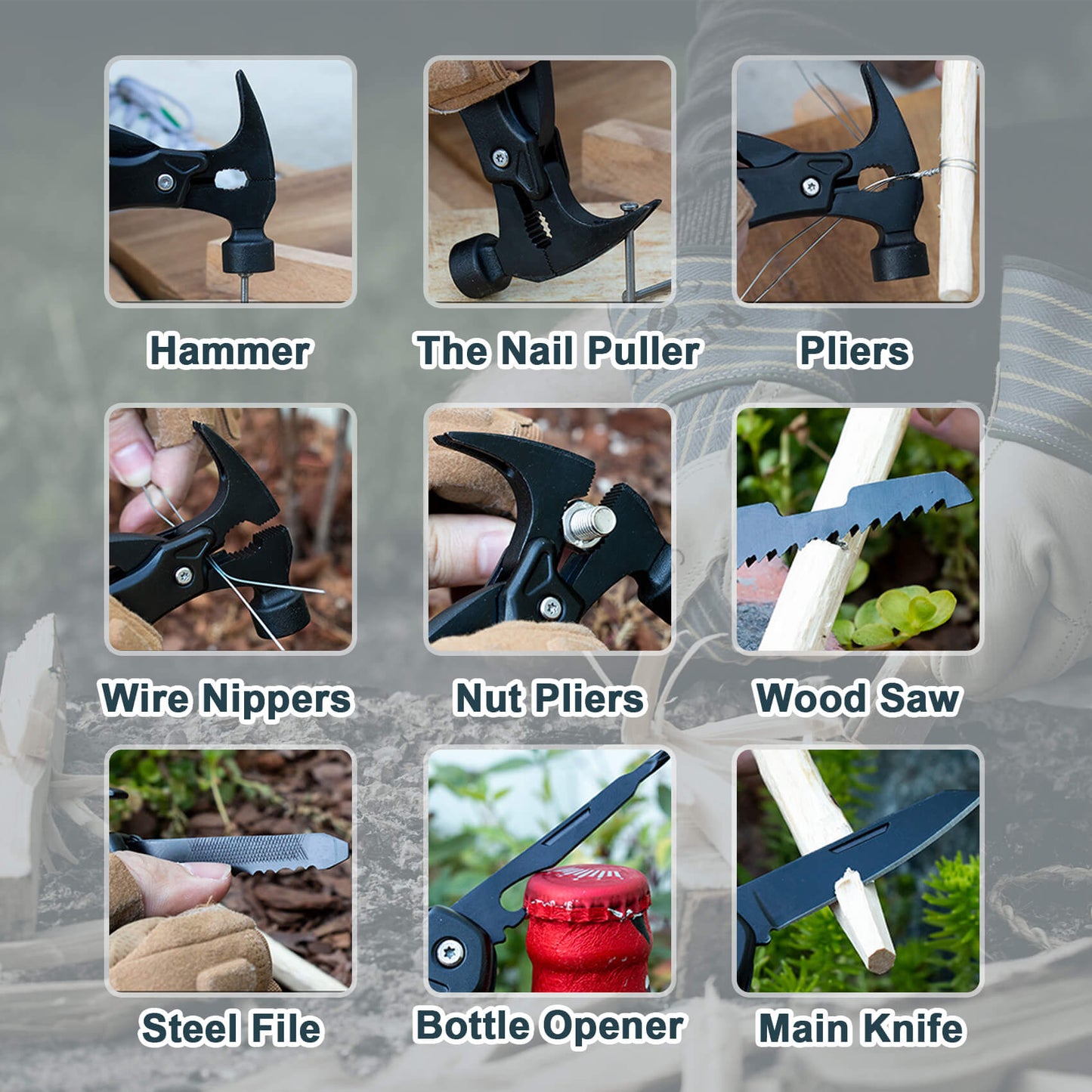 UNIO H1 Multi-Tool Hammer with Safety Lock